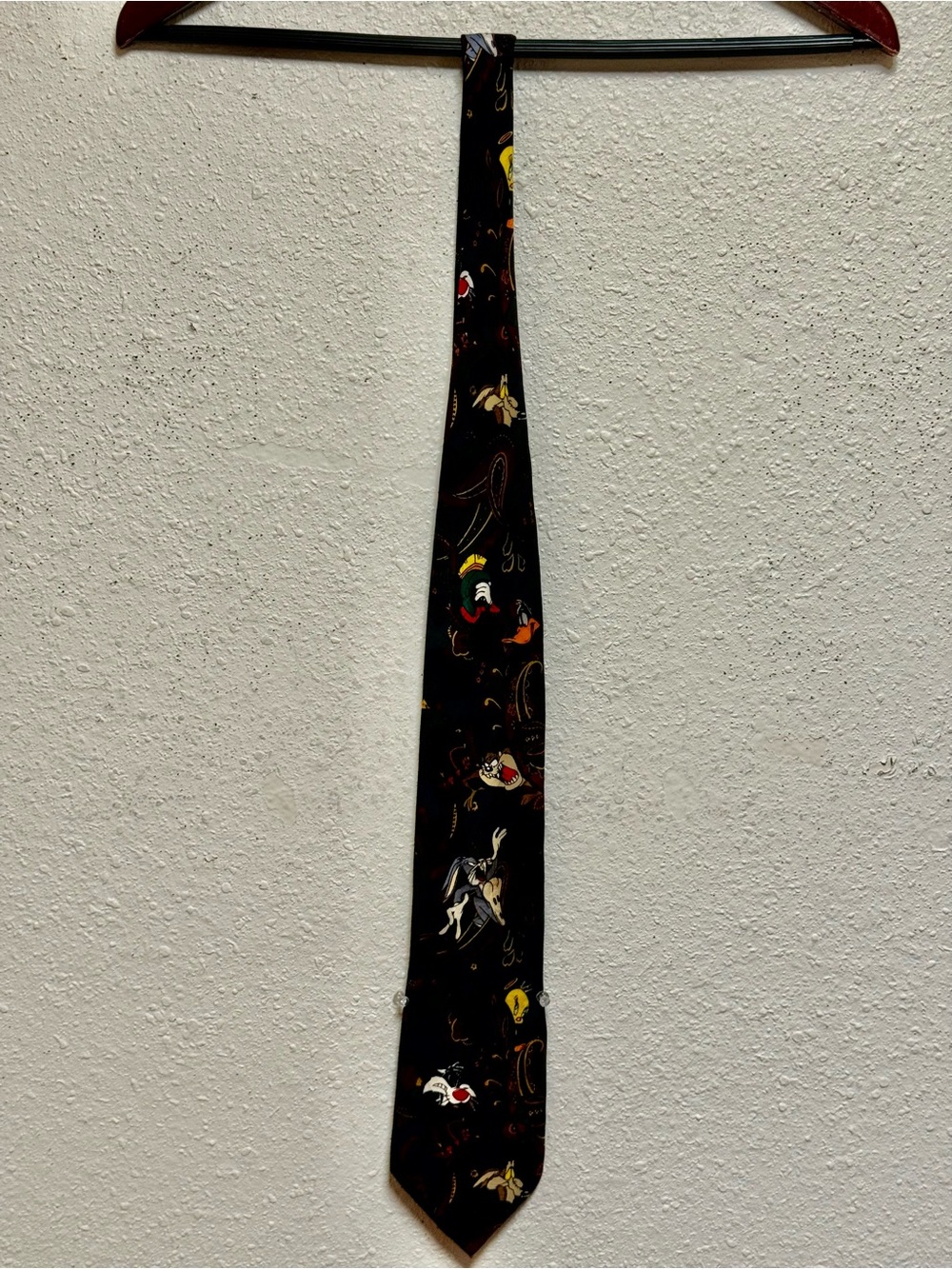 Men's tie vintage looney tunes manía 100% silk
